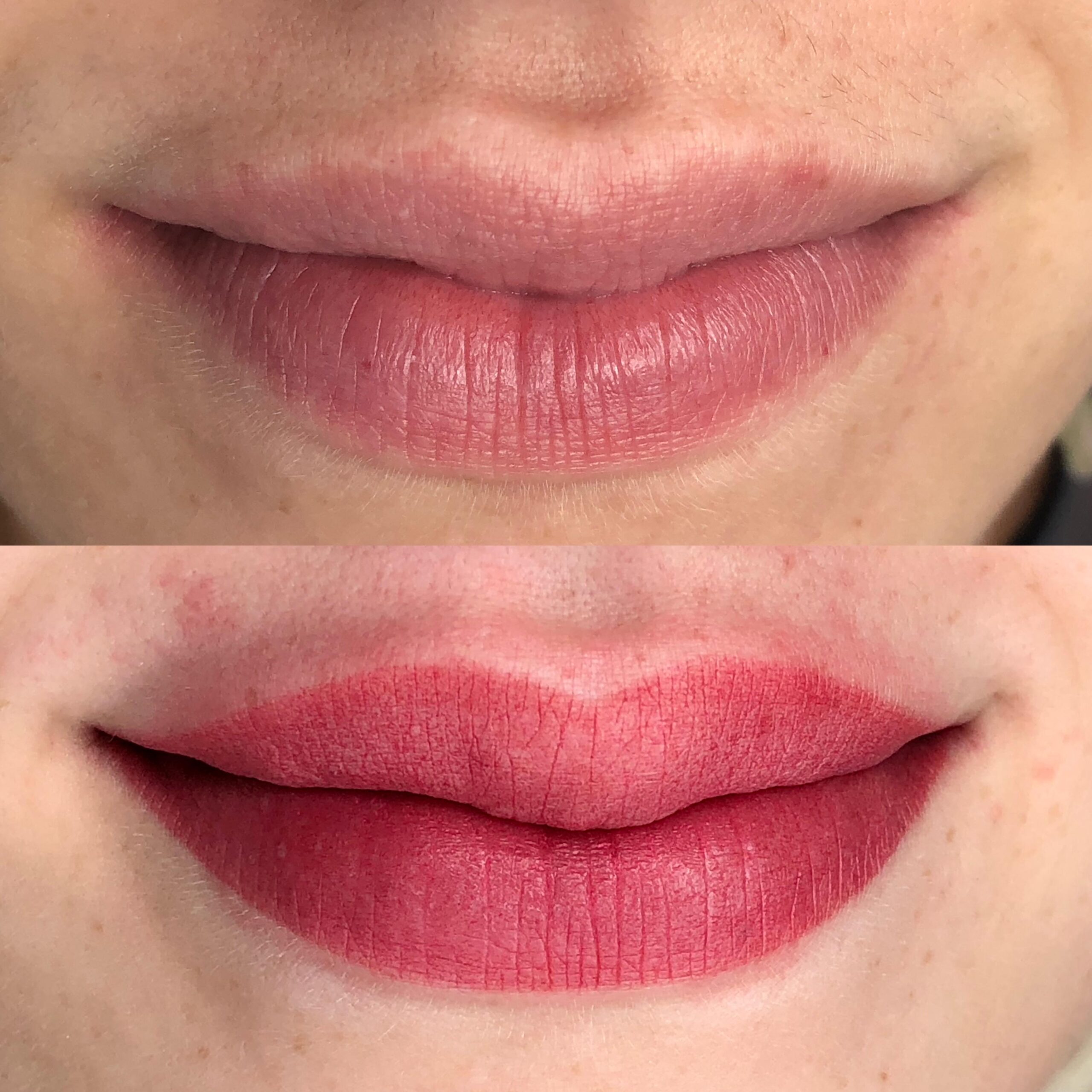Transformação labial micropigmentação
